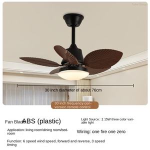 Ventilateur de plafond moderne à 5 pales, silencieux, à économie d'énergie, moteur DC, télécommande, lumière LED, construction métallique - Product Image 5