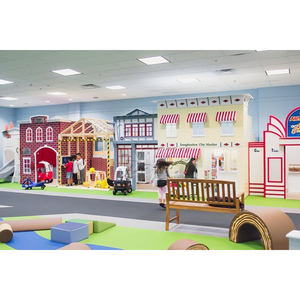 Kid Wooden Town Pretend <strong>Play</strong> House <strong>Center</strong> Building Area Soft <strong>Play</strong> Equipment for Commercial Playground Indoor Role <strong>Play</strong> <strong>Center</strong> - Product Image 2