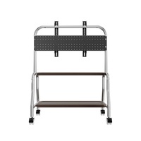 Chariots TV mobiles universels en métal à roulettes à 360 degrés, support de télévision LED LCD plasma réglable en hauteur, 32 à 55 pouces, vente chaude