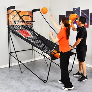 Jeu d'arcade de basketball d'intérieur pour 2 joueurs avec système de double tir et marqueur électronique - Product Image 6