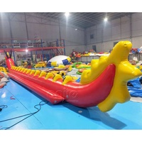 Tubes flottants gonflables pour remorquage d'eau bateau banane rivière 14 coureurs bateau gonflable dragon