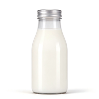 Bouteilles de lait en plastique transparent de 330 ml (11 oz), qualité alimentaire, jetables, pour yaourt et boissons, anti-fuite, avec bouchon inviolable