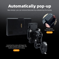 DVR CarPlay Nirkabel untuk Sepeda Motor 6.2'' Portabel dengan Kamera Ganda, Rekaman Berulang, Tahan Air IP67, Navigator Android Auto