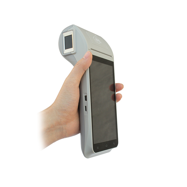Handheld Portable Biometric Android Fingerprint Pos Terminal With Printer & Scanner SZZCS Z91F