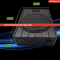 Subwoofer de voiture compact de qualité supérieure, double 6 pouces, à installer sous le siège, avec amplificateur de voiture classe D 400W RMS 2 Ohm, compatible Energy Car
