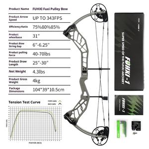 2025 nuevo <span class=keywords><strong>arco</strong></span> compuesto Fuxi para competición, elevador <span class=keywords><strong>de</strong></span> aleación <span class=keywords><strong>de</strong></span> aluminio CNC y sistema <span class=keywords><strong>de</strong></span> polea suave para tiro <span class=keywords><strong>de</strong></span> precisión - Product Image 6