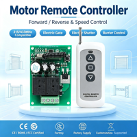 Contrôleur de vitesse avant et arrière 12V-24V pour moteurs tubulaires de portails rétractables, volets roulants et barrières de véhicules
