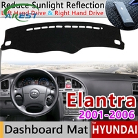 Pour Hyundai Elantra 2001 2002 2003 2004 2005 2006 XD I30 Tapis antidérapant pour tableau de bord, housse de tableau de bord, pare-soleil, protection des accessoires