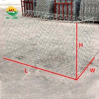 Murs en gabions à triple torsion pour la lutte contre les inondations, revêtement PVC, service de découpe disponible, livraison rapide