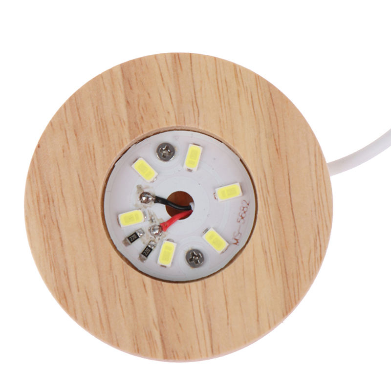 Led Pannello Luminoso YWNYT 4 Basi In Legno Per Luce A LED, 10 Cm, 16 Luci Colorate USB In Legno, Base Per Luci LED, Piastra Di Base Con Telecomando, Per Arte In