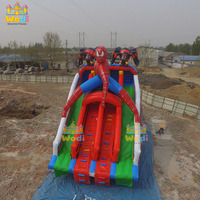 Toboggan aquatique commercial WODI en PVC détachable, gonflable pour enfants et adultes, bâche en PVC WODI Plato