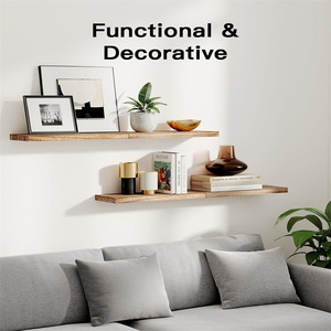 Gỗ Tường Kệ Paulownia Gỗ Tường Kệ Cho Phòng Tắm Phòng Khách Gỗ Tự Nhiên Nổi Kệ - Product Image 4