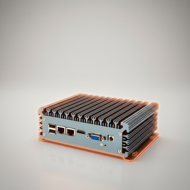 Factory Direct Sales Embedded Industrial Mini Computer Aluminum Slim Box Computer Intel Fanless Mini PC