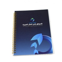 Vente directe d'usine, service d'impression de carnets de réunion personnalisés à couverture souple avec papier couché et reliure spirale