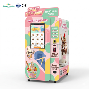 Distributeur automatique de yaourt glacé et de crème glacée, haute rentabilité, <span class=keywords><strong>24h</strong></span>/24, service <span class=keywords><strong>rapide</strong></span> <span class=keywords><strong>en</strong></span> 40 secondes, multi-saveurs, système de paiement intelligent, OEM - Product Image 1