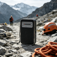Radio Bertenaga Baterai dengan Sertifikasi CE, Kustomisasi OEM, Headphone AM/FM Pribadi, Soket Jack Terbuat dari Bahan ABS
