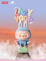 Boîte Mystère POP MART The Monsters LABUBU Série Yoga Paresseux PVC & ABS Floqué, Boîte Surprise pour Décoration Intérieure et Collection Cadeau