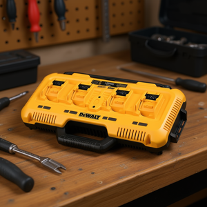 Cargador de batería DeWalt de 4 ranuras con carga rápida para herramientas inalámbricas - Product Image 3