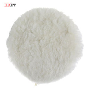 7 ''180mm véritable peau d'agneau laine polissage capot polissage roue voiture polissage chamois laine lavage de voiture - Product Image 1