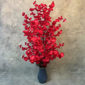 Adorno Decorativo para el Hogar con Nueve Cabezas de Flores Artificiales de Melocotón y Ciruelo MSH para la Sala de Estar - Product Image 1