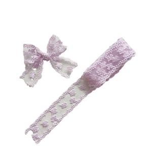Nuevo lazo de encaje de 4 cm con borde ondulado para accesorios de cabello DIY, bonito lazo hecho a mano con patrón floral, correa para clavícula de tela de malla para prendas. - Product Image 5