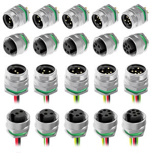 7/8 "Разъемы IP68 Водонепроницаемый Profibus DeviceNet NMEA 2000 мужской женский латунный позолоченный Материал 7/8 дюймов круглый разъем - Product Image 3