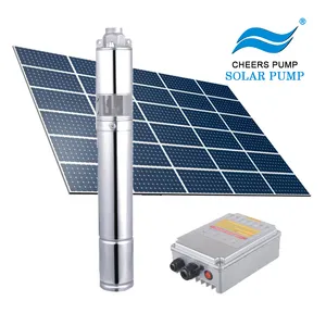 Bomba sumergible de agua solar, sistema de calefacción solar de 24V, 36V, 48V, 72V, 216V, 288V, fabricante