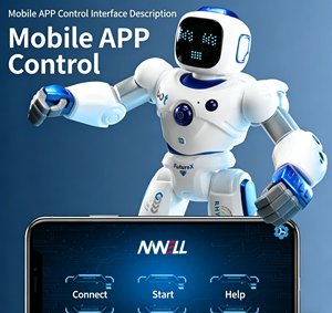 Robot intelligent télécommandé avec programmation de dialogue vocal, jouet électrique de haute technologie pour enfants, cadeau - Product Image 3