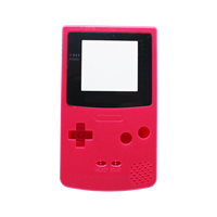 Nouvelle coque de jeu en plastique pour console Nintendo Gameboy Color, coque pour GBC avec boutons, kits d'autocollants et étiquettes
