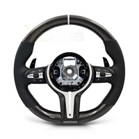 Volant sport en fibre de carbone à fond rond personnalisé pour BMW F10 F11 F15 F16 F20 F22 F25 F30 F32 M2 F87 M3 F80 M4 F82 M5 F90