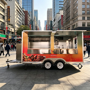 Compact Pizza Food Trailer Stainless Steel Hot Dog Food Truck Customized Coffee CE Catering Cart - Product Image 6
