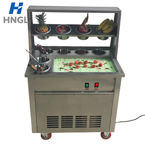 Machine à rouleaux de crème glacée double automatique à friture, 5 barils, compresseur 220V pour usage domestique, <span class=keywords><strong>restaurant</strong></span>, magasin d'alimentation, snacks - Product Image 2