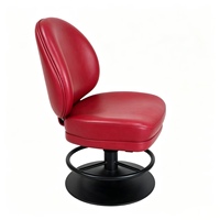 Chaise de casino en gros, tabouret de bar pivotant de luxe en cuir PU, réglable en hauteur, pour salle de jeux de casino et club