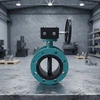 Válvula de Mariposa con Brida PN10/16 de 6 Pulgadas, Control por Engranaje Helicoidal/Manual/Actuador Eléctrico, Cuerpo de Hierro Dúctil, Asiento de PTFE/EPDM, Uso Industrial