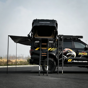 Camper 4x4 Ranger Edition personnalisé avec toit relevable, véhicule d'expédition tout-terrain, <span class=keywords><strong>camion</strong></span> de camping minimaliste avec rangement - Product Image 3