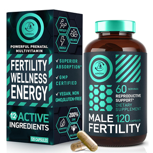 Excellente Offre : Capsules Multivitaminées pour la Fertilité Masculine – Booste les Niveaux d'Énergie avec Maca Biologique et CoQ10 – Bien-être et Fertilité pour Hommes - Product Image 1