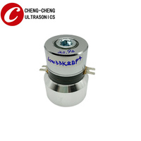 Transduser ultrasonik, Sensor getaran Piezo 33Khz 60W, transduser pembersih ultrasonik