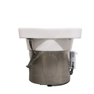 Équipement de spa capillaire Kisen, lavabo de salon en céramique durable, cuvette haut de gamme pour le lavage des cheveux en promotion - Product Image 1