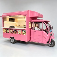 Foodtruck te koop met elektrische foodcart-aanhangwagen en compleet keukensysteem voor verkopers