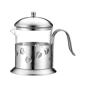 Nuova Caffettiera in Metallo con Caraffa in Vetro Borosilicato, Macchina per Caffè, Tè ed Espresso - Product Image 2