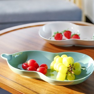 Plateau de service en mélamine en forme de gourde, 8,5 pouces, couleur unie, incassable, compatible lave-vaisselle, finition polie, pour fruits, usage domestique - Product Image 6