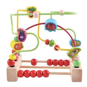Jouet d'éveil en bois pour tout-petits : labyrinthe de perles en forme de montagnes russes, unisexe, pour bébés de 6 à 12 mois - Product Image 2