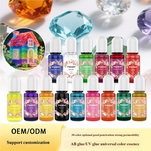 Pigmento de resina epoxi en 30 colores de 10 ml, pigmento de resina líquida altamente concentrado para la fabricación de joyería DIY. - Product Image 4