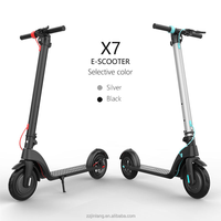Trottinette électrique pliable légère X7 pour adultes, moteur sans balais 350W, trottinette électrique en aluminium avec batterie amovible, pour les trajets en ville