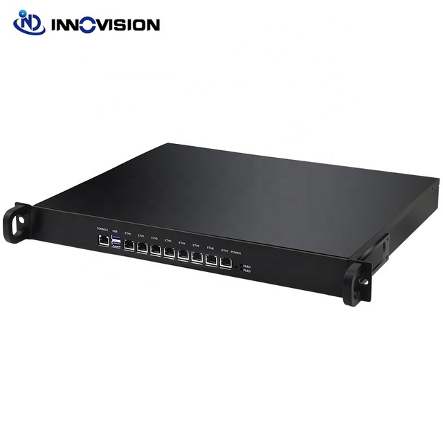 High Performance H170 Chipset 8GBe Lans Enterprise 1U Firewall Server Barebone Eight I211 Network Router Server