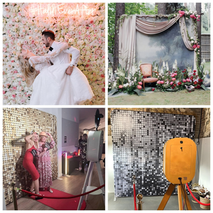 Soporte Portátil Plegable para Fondos de Estudio de Doble Cara para Sublimación, Telones de Fondo para Fotografía de Bodas y Cabinas de Fotos - Product Image 6