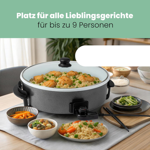 Household Multifunction Non-stick <b>Electric</b> Pizza Frying Pan Hot Pot <b>Electric</b> <b>Skillets</b> Cooking Pot - Product Image 2
