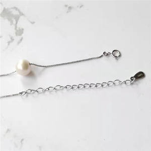 2025 personnalité de la mode tempérament S 925 argent pur perle d'eau douce <span class=keywords><strong>blanche</strong></span> naturelle autres colliers de mode - Product Image 4