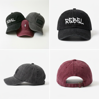 Gorra de Béisbol Deportiva Unisex de 6 Paneles, Estilo Vintage, de Algodón Lavado, con Visera Curva y Logotipo Bordado Desgastado, Venta al Por Mayor