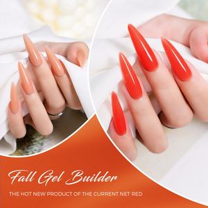 JTING Set de Gel Constructor de Uñas en Caja con Carta de Colores Gratuita, Colección de Otoño, 12 Colores de Gel Constructor para Uñas, Sin TPO ni HEMA, 30G, Esmalte de Uñas en Gel OEM - Product Image 6